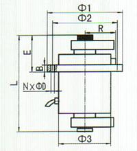 YZUL立式振動(dòng)電機(jī)安裝圖